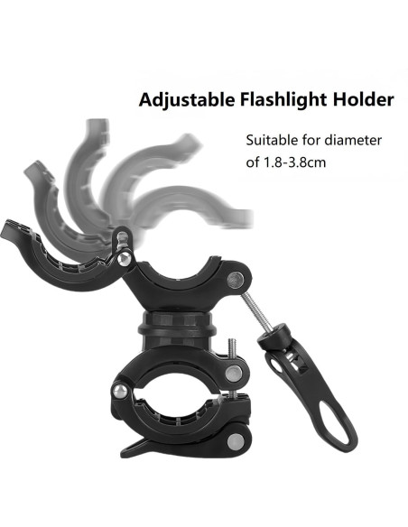 Soporte para Linterna Vonpri 360 Ajustable para Bicicleta