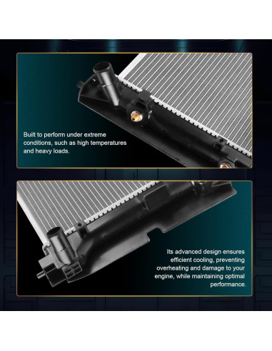 Radiador RADIOFAR para Pontiac Vibe y Toyota Corolla 1.8L