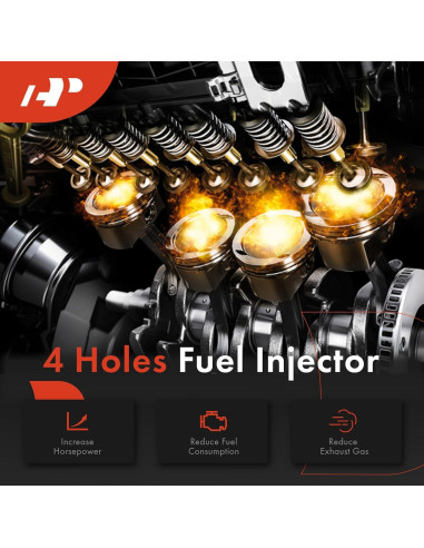 Conjunto Inyectores de Combustible A-Premium para Toyota Corolla y Chevrolet Prizm 1.8L