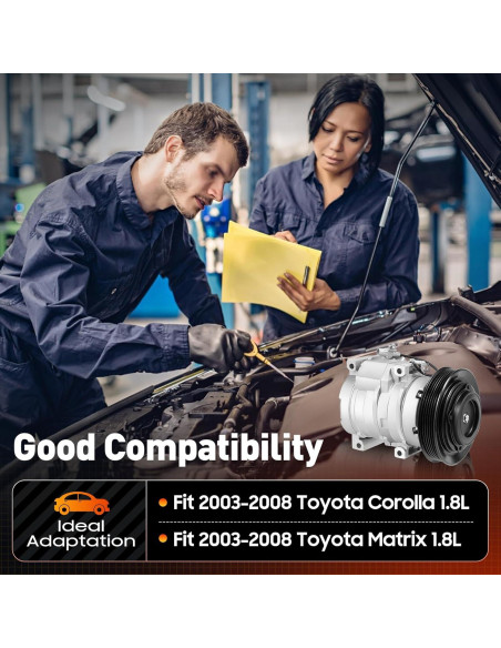 Compresor de Aire Acondicionado Ynomdusa CO 27000C para Toyota