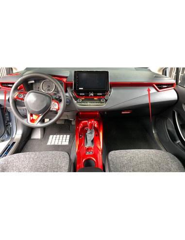 Accesorios Toyota Corolla 2020-2025 ABS Rojo 3PCS Set