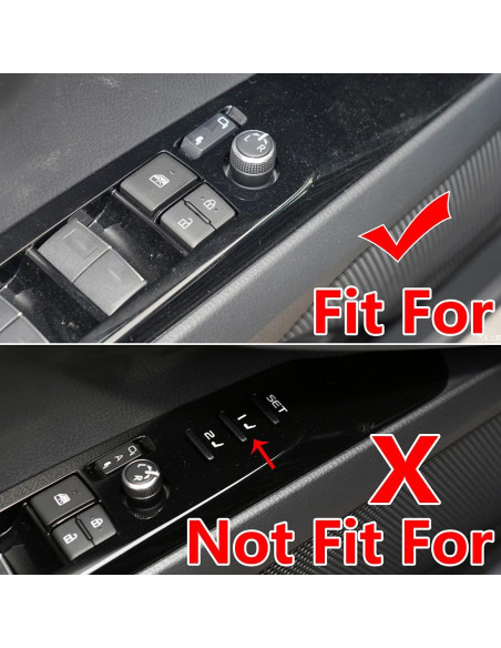 Tapa Rojo Panel Control Ventana Toyota Camry 2018-2024