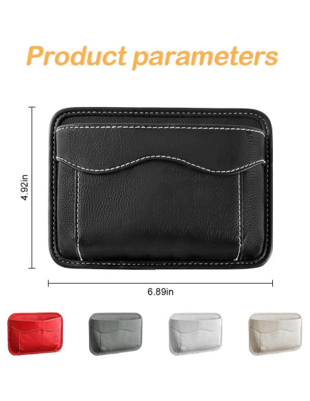 Organizador de Asiento de Coche Osilly en Cuero PU Negro