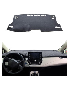 Cubierta de tablero HEDAQI para Toyota Corolla 2019-2024 gris