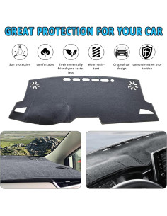 Cubierta de tablero HEDAQI para Toyota Corolla 2019-2024 gris 2