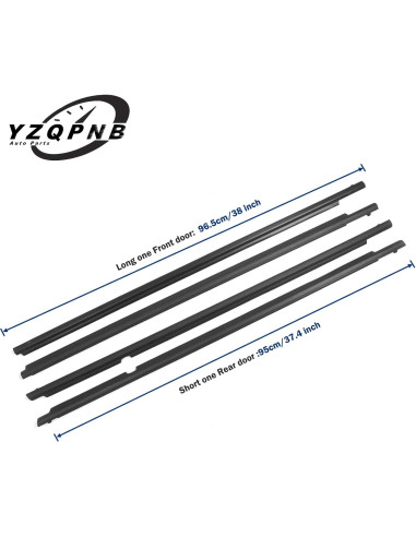 Moldura de Ventana YZQPNB para Toyota Corolla 2009-2012