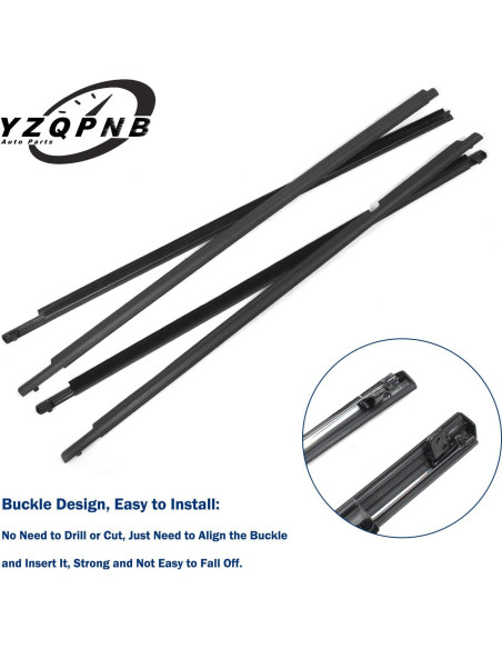 Moldura de Ventana YZQPNB para Toyota Corolla 2009-2012