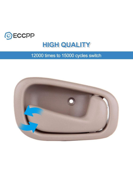 Mangos de Puerta Interior ECCPP para Toyota Corolla 1998-2002 Beige (2pcs)
