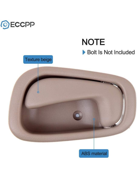 Mangos de Puerta Interior ECCPP para Toyota Corolla 1998-2002 Beige (2pcs)
