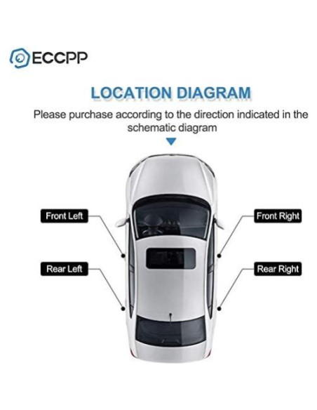 Mangos de Puerta Interior ECCPP para Toyota Corolla 1998-2002 Beige (2pcs)