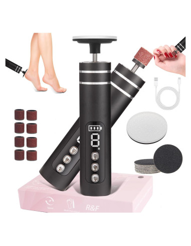 Removedor de Callos Eléctrico ADVEZO 2-en-1 USB Negro