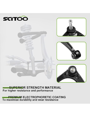 Kit de Suspensión Delantera SCITOO para Toyota Yaris 2007-2008