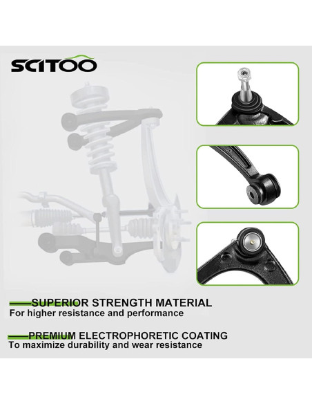 Kit de Suspensión Delantera SCITOO para Toyota Yaris 2007-2008