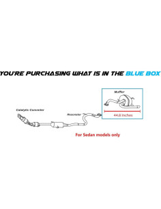 Tubo de Escape Trasero Northeastern para Toyota Yaris 2007-2010 2