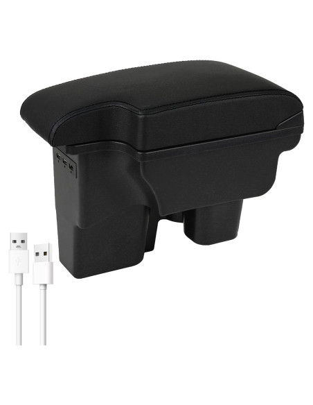 Caja de Almacenamiento para Apoyabrazos YJYWZH Toyota Hilux con 3 USB
