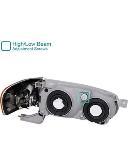 Faros de Carrocería Negra Spec-D para Toyota Corolla 2001-2002