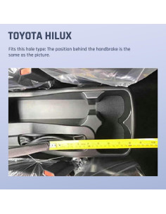 Caja de Almacenamiento para Apoyabrazos YJYWZH Toyota Hilux con 3 USB 2