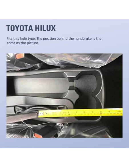 Caja de Almacenamiento para Apoyabrazos YJYWZH Toyota Hilux con 3 USB