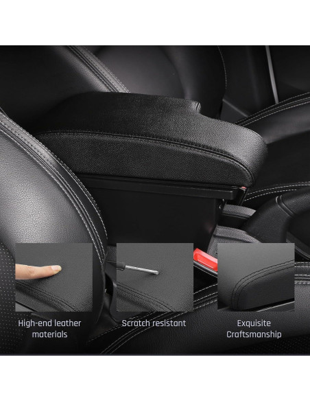 Caja de Almacenamiento para Apoyabrazos YJYWZH Toyota Hilux con 3 USB