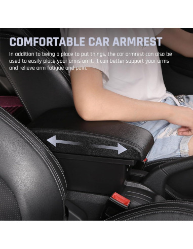 Caja de Almacenamiento para Apoyabrazos YJYWZH Toyota Hilux con 3 USB