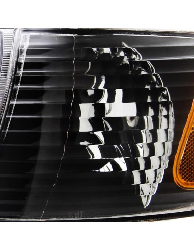 Faros de Carrocería Negra Spec-D para Toyota Corolla 2001-2002