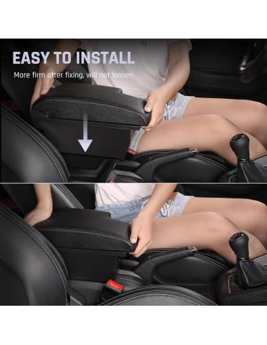 Caja de Almacenamiento para Apoyabrazos YJYWZH Toyota Hilux con 3 USB