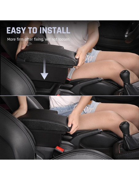 Caja de Almacenamiento para Apoyabrazos YJYWZH Toyota Hilux con 3 USB