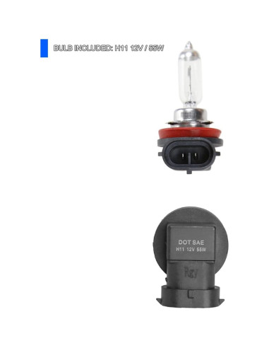 Luces Antiniebla Claras SPEC-D Tuning para Toyota Yaris 15-17