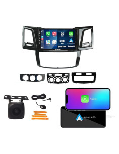 Estéreo GPS Android 9" KUNFINE para Toyota Fortuner 2005-2007