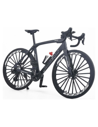 Bicicleta de Carretera Mini ZIYUE 1:8 Negro Decorativa