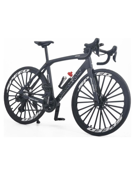 Bicicleta de Carretera Mini ZIYUE 1:8 Negro Decorativa