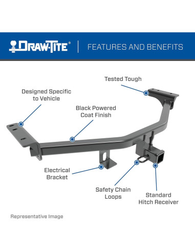 Enganche de Remolque Draw-Tite 76553 Clase 3 para Toyota Corolla