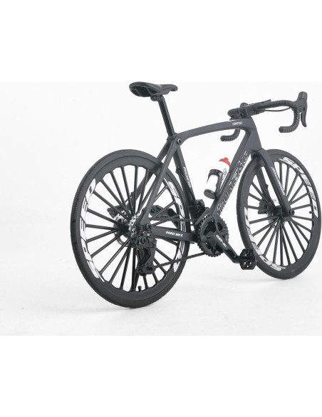 Bicicleta de Carretera Mini ZIYUE 1:8 Negro Decorativa