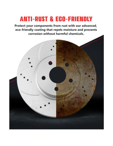 Kit de Frenos Motorevo para Toyota Corolla 2003-2008 Delante