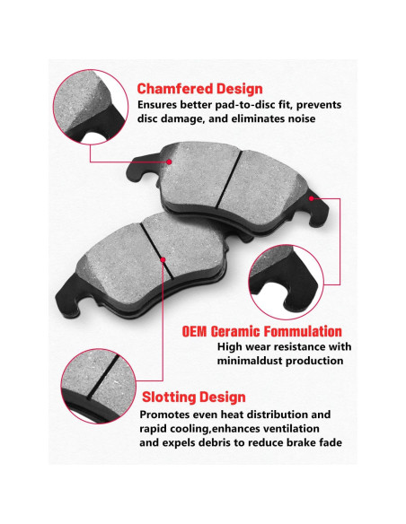 Kit de Frenos Motorevo para Toyota Corolla 2003-2008 Delante