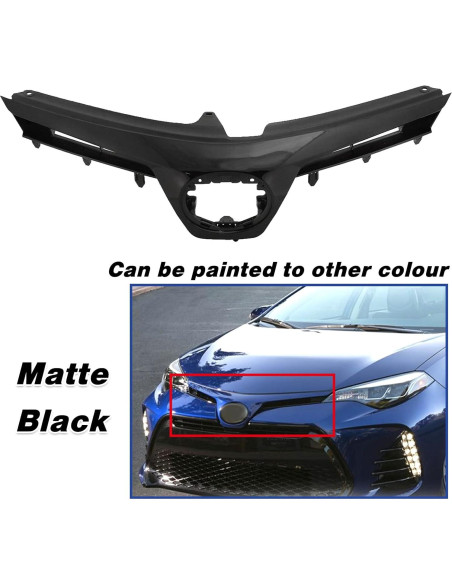 Conjunto Parrilla Parachoques Delantero HAPSO Toyota Corolla 2017-2019
