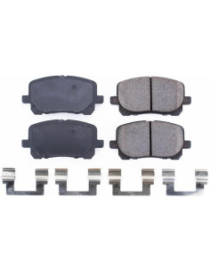 Pastillas de freno cerámicas Power Stop Z17 delanteras con hardware 2