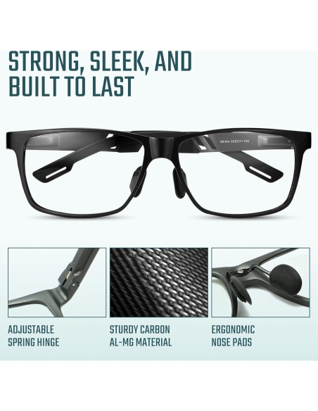 Gafas Anti Luz Azul TR90 UV400 para Hombres - Color Negro Gafas Anti Luz Azul TR90 UV400 para Hombres - Color Negro