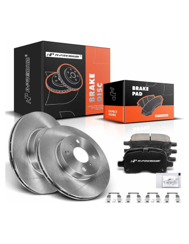Discos de Freno Ventilados A-Premium 254mm + Pastillas Toyota/Chevy
