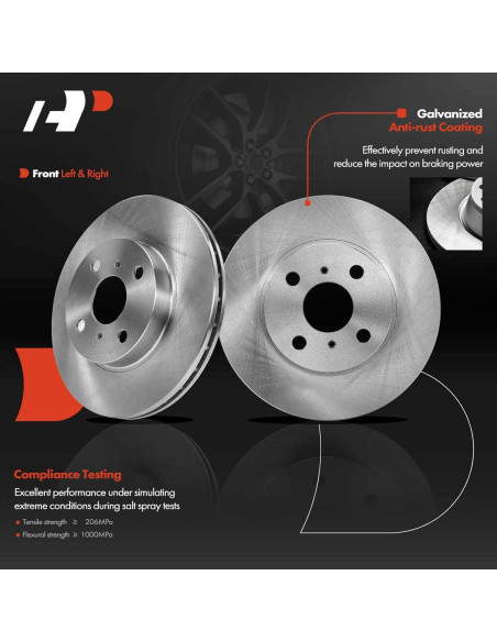 Discos de Freno Ventilados A-Premium 254mm + Pastillas Toyota/Chevy