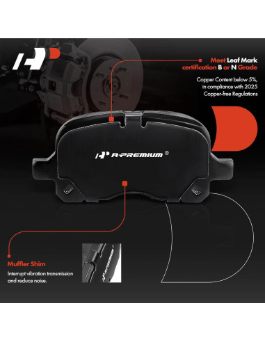 Discos de Freno Ventilados A-Premium 254mm + Pastillas Toyota/Chevy