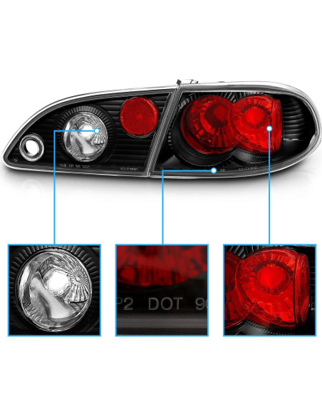 Juego de Luces de Freno AmeriLite para Toyota Corolla 98-02
