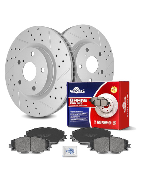 Kit de Freno YXPCARS Discos y Pastillas Cerámicas Toyota