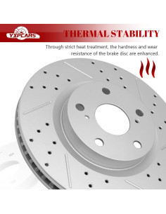 Kit de Freno YXPCARS Discos y Pastillas Cerámicas Toyota 2