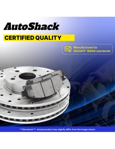 Kit de Freno Frontal AutoShack para Toyota Corolla 2003-2008