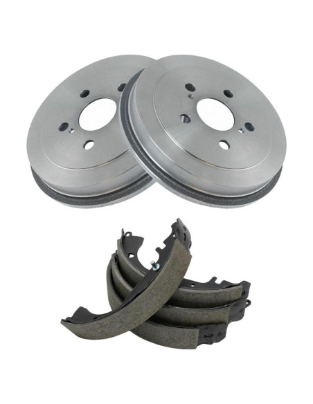 Juego de 2 Tambores de Freno + 4 Zapatas Toyota Celica, Corolla, Prius