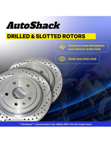 Discos de Freno Delanteros Perforados AutoShack 275mm Par de 2