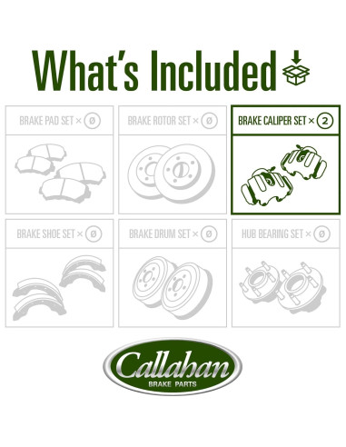 Calipers de freno Callahan para Toyota Corolla y más