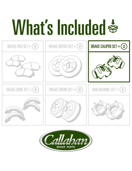 Calipers de freno Callahan para Toyota Corolla y más
