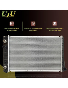 Radiador UIU Compatible Scion Xd 2008-2013 Toyota Yaris 2006-2013 2